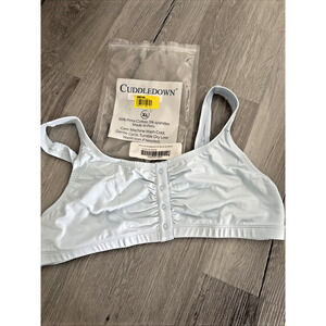 Cuddledown Pima Bliss Bralette, Blue, XL
